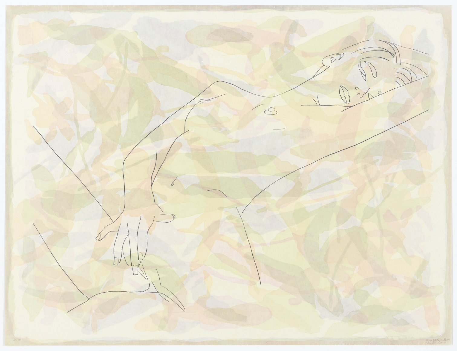 Ghada Amer and Reza Farkhondeh, Naughty, Lonely, and Happy, 2009