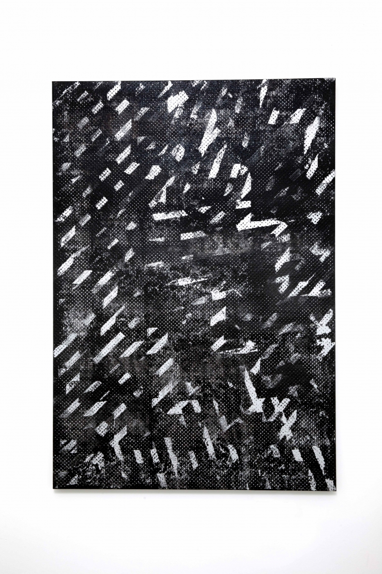 Popular Mechanics, 2014, Acrylic on pleather