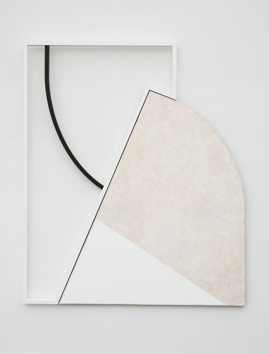 A minimal white painting by Svenja Deininger
