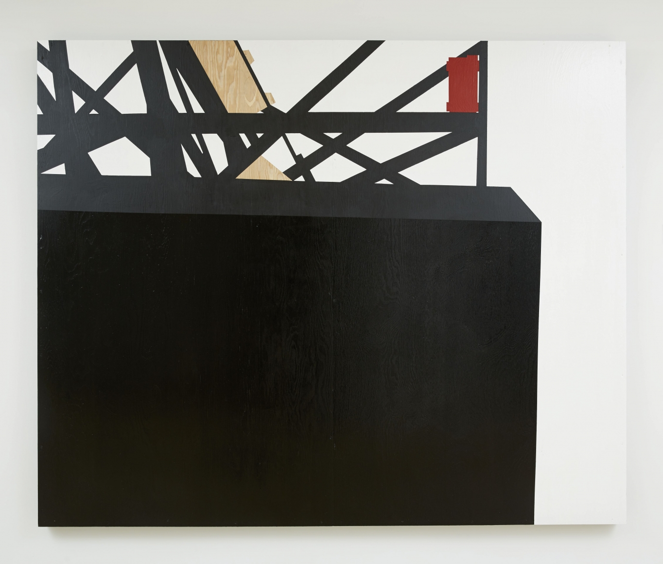 Barricade I: Studio Study VII, 2014, Paint on Wood
