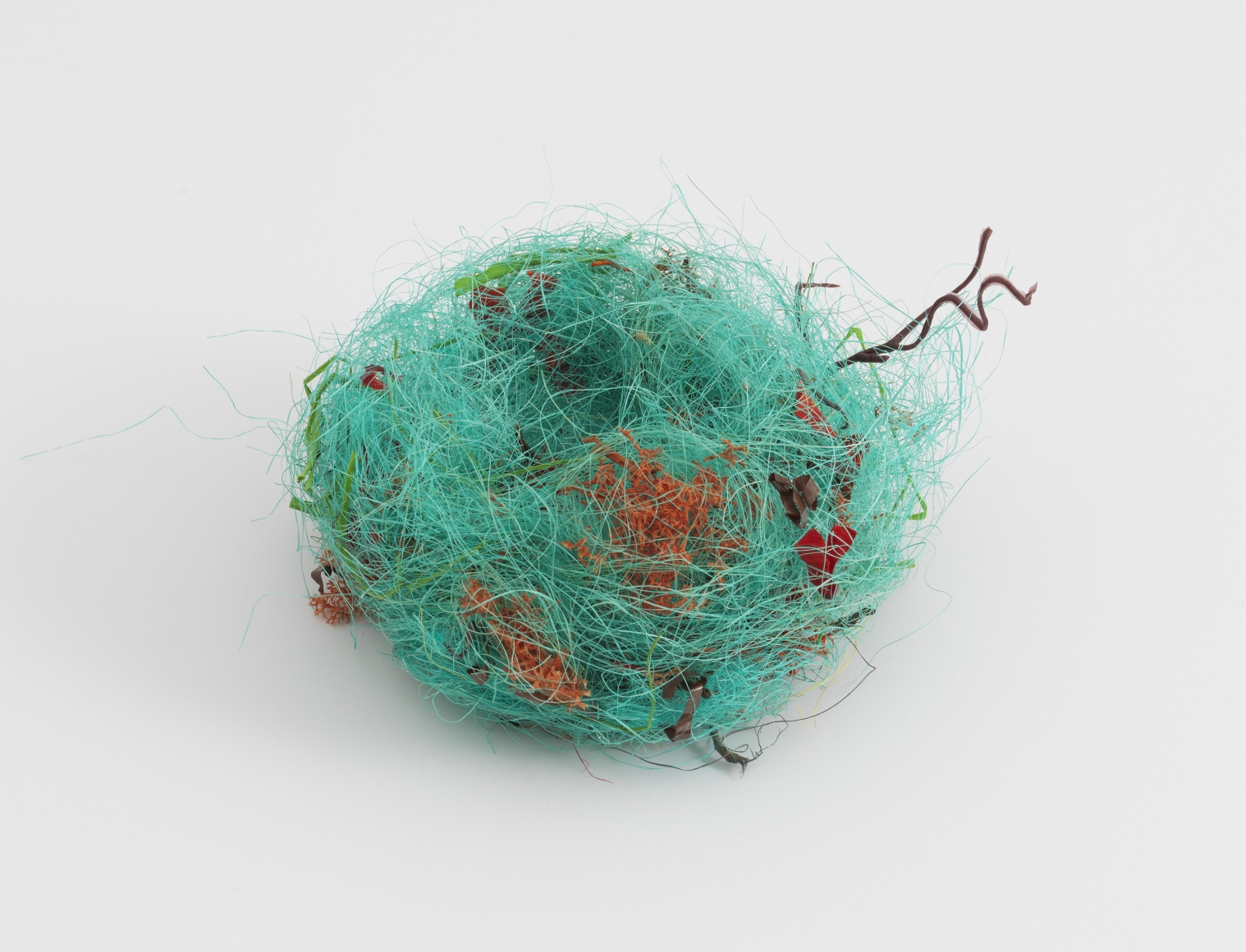 a nest fiber artwork by German contemporary artist Bjorn Braun