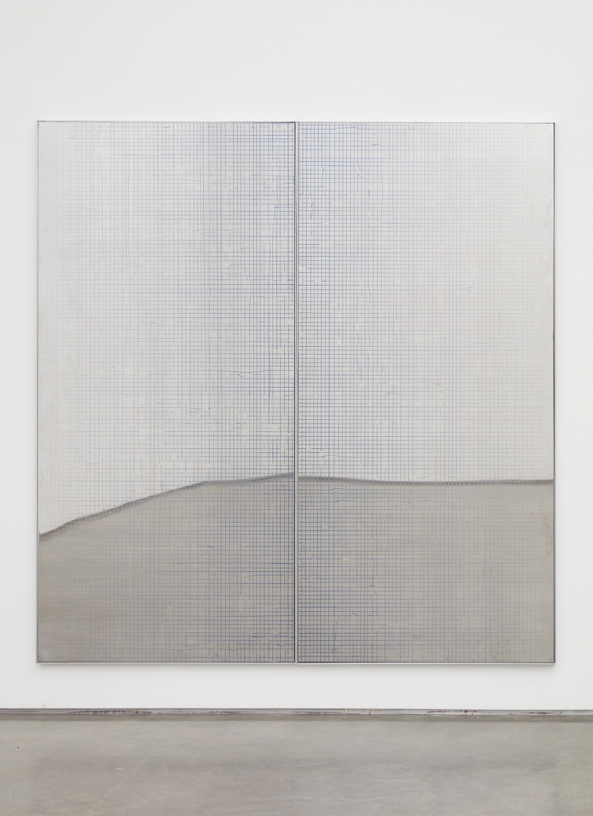In Search of the Miraculous (Surface Support), 2015, UV curable ink on mirror polished steel; artist's frame
