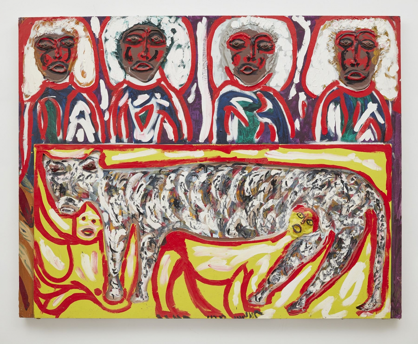 Thornton Dial, Slavery to Freedom: People Behind the Counter, 1989