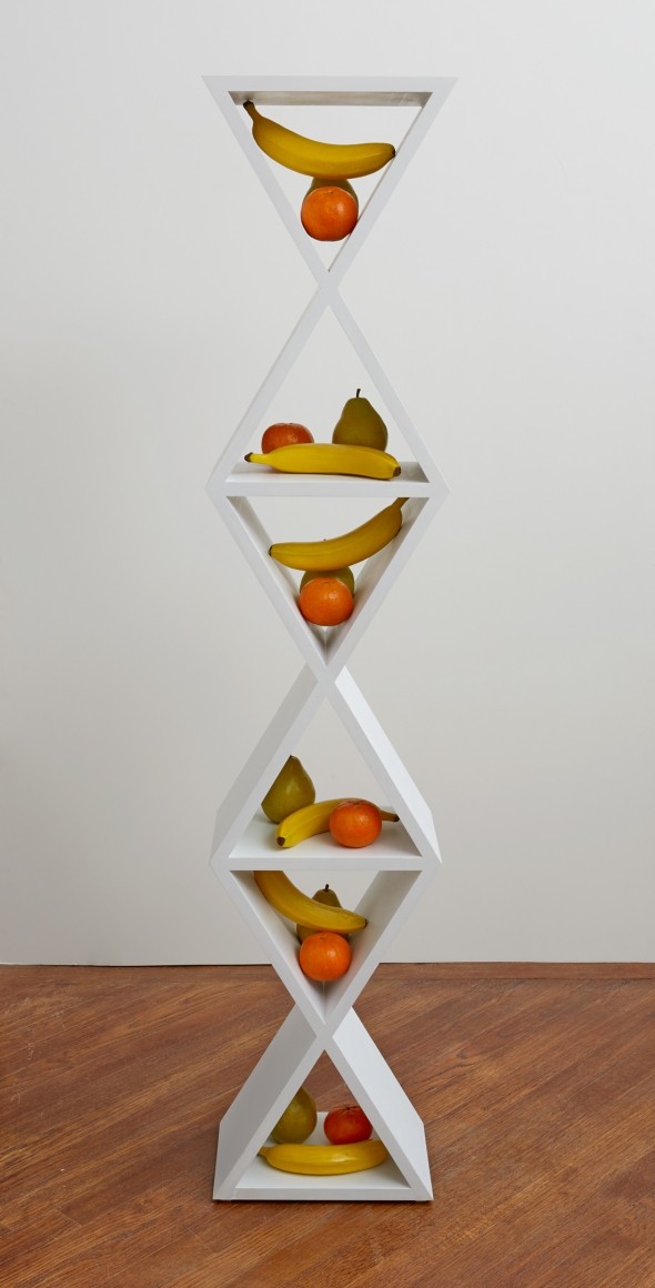 Margaret Lee, Triangles and Fruit (Fitting in), 2013
