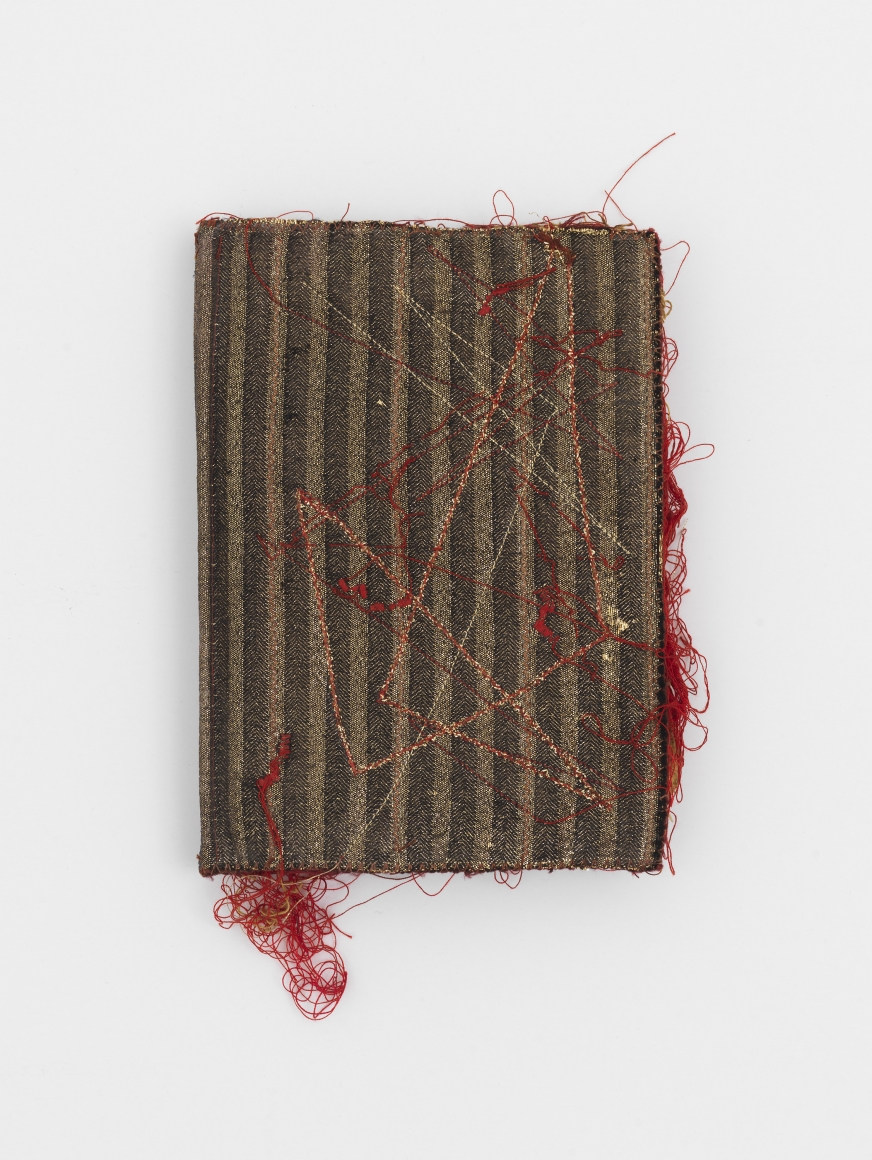 a fiber art book of italian contemporary art by maria lai