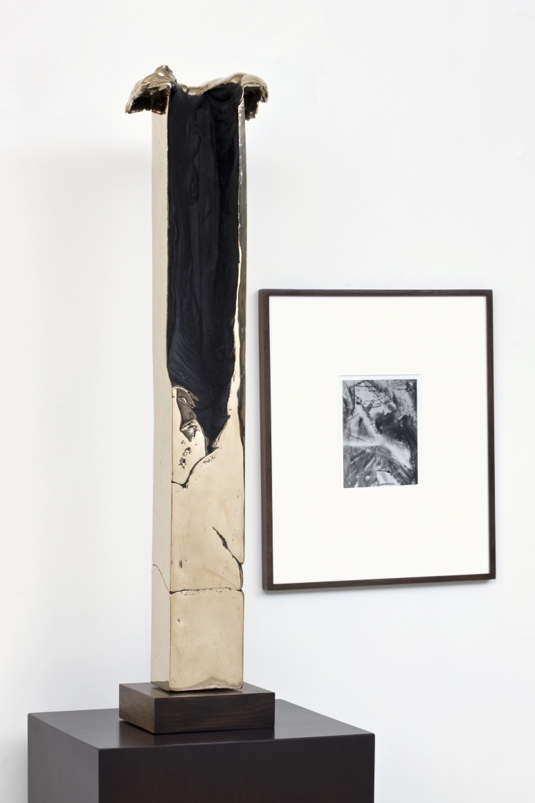 detail of a sculpture and photograph by contemporary artist anthony pearson