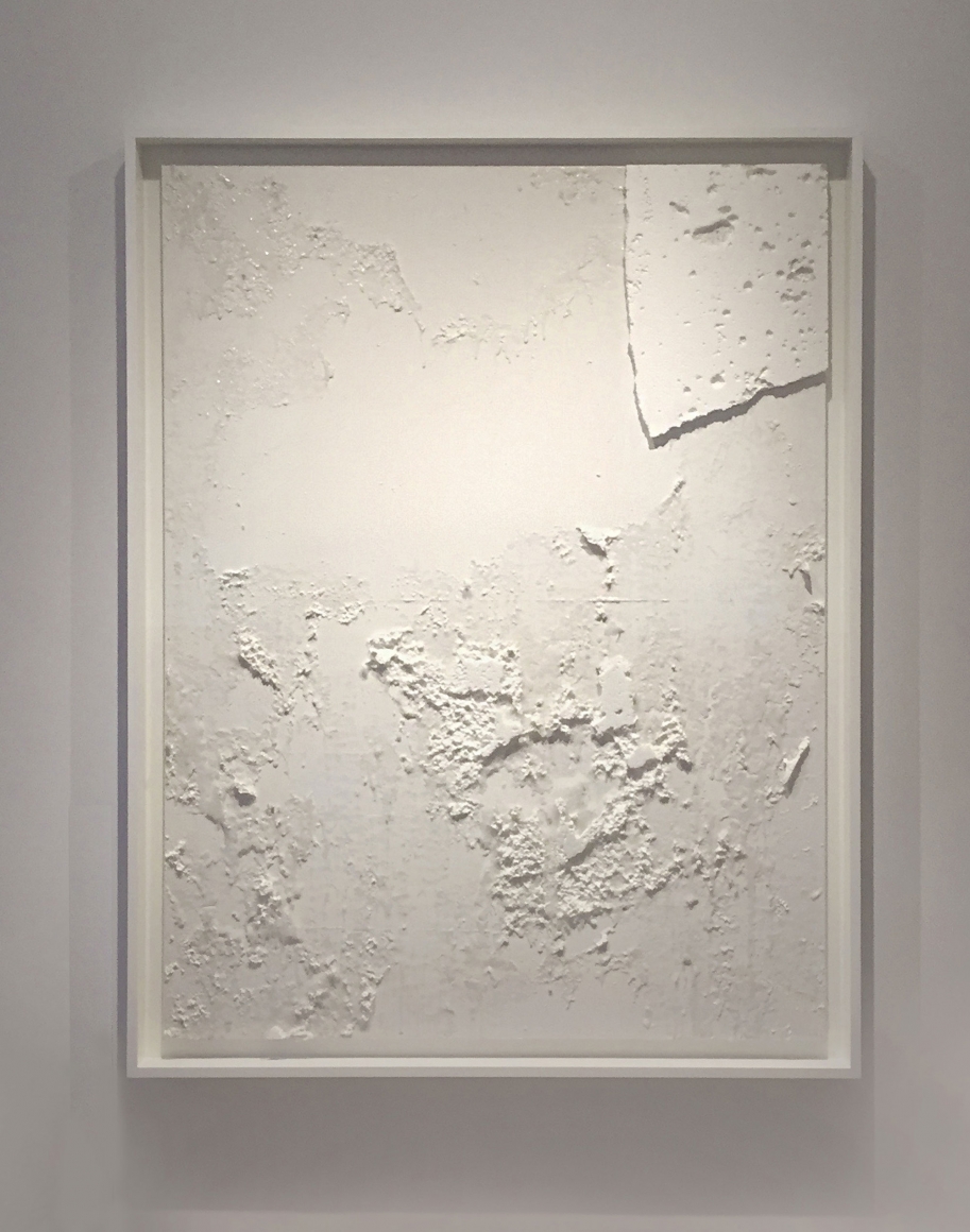 Rudolf Stingel, Untitled (cinque), 2003, Styrofoam and silicon on canvas