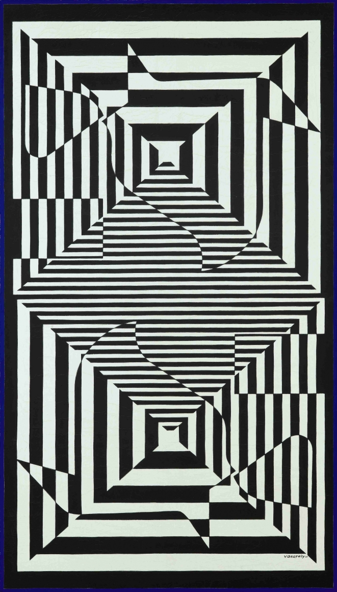 Victor Vasarely, Yabla, 1964, Oil on canvas