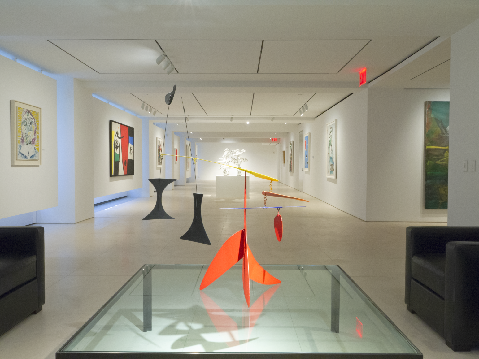 Installation view of Masterworks. This image features the main gallery on the second floor