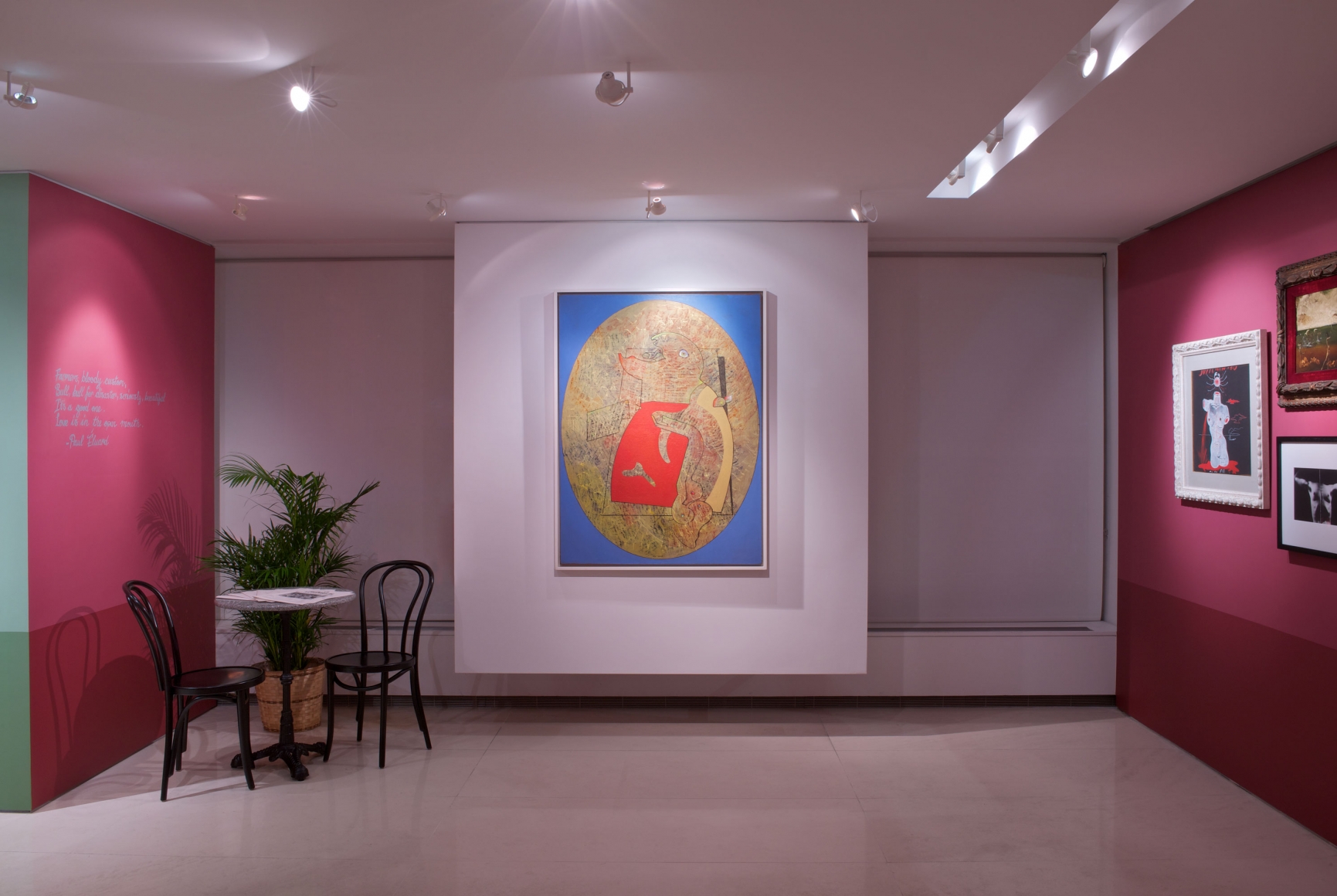 Installation view of Le Chant de La Grenouille: The Surrealists in Conversation. Photography by Karen Fuchs. ©Helly Nahmad Gallery NY.