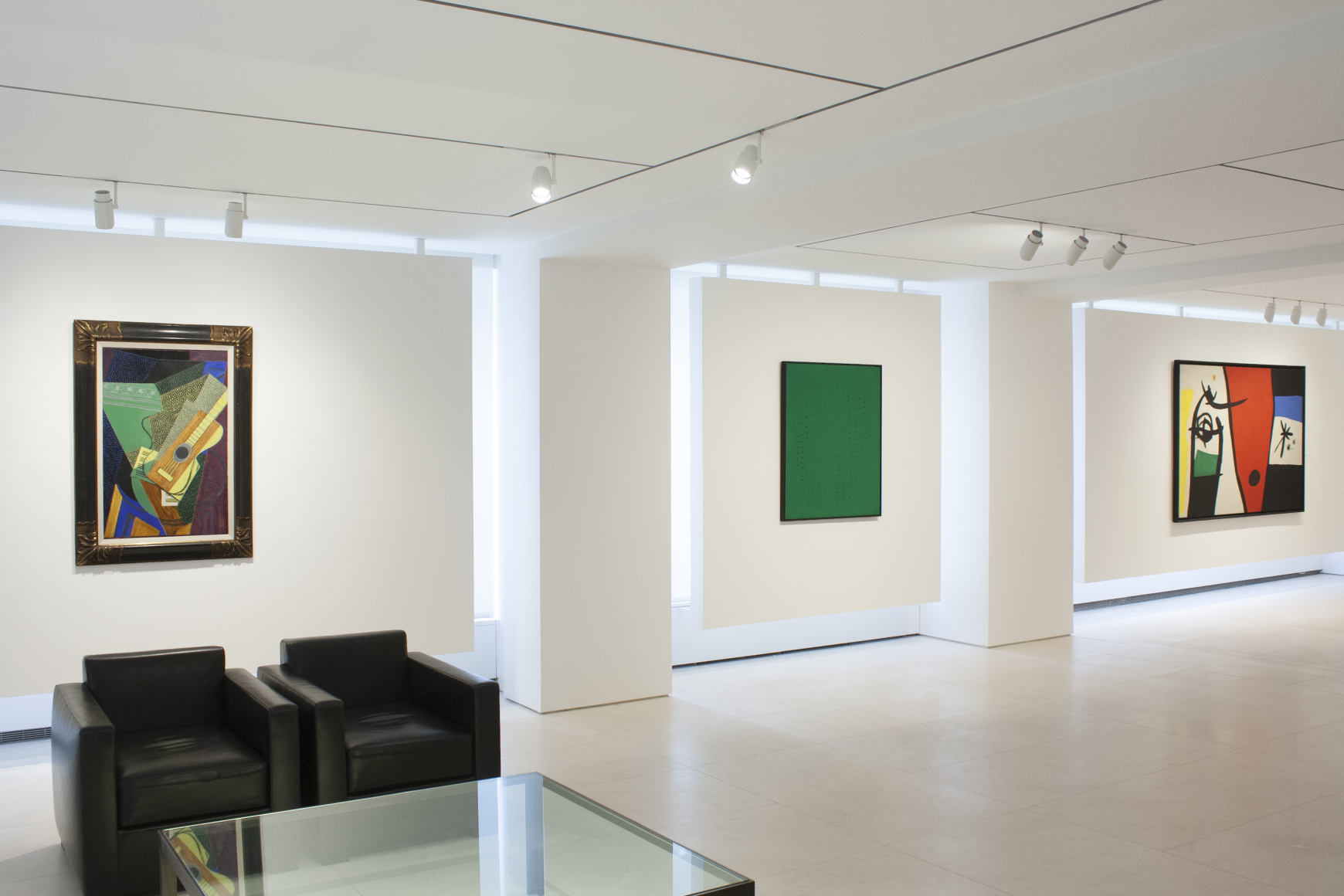 General view of the main gallery on the second floor.