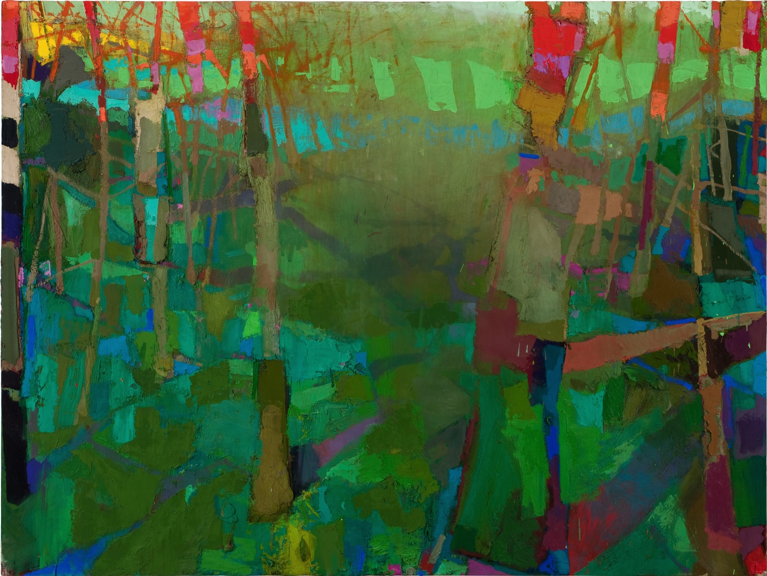 Brian Rutenberg, Camellia (SOLD), 2011, oil on linen, 60 x 80 inches