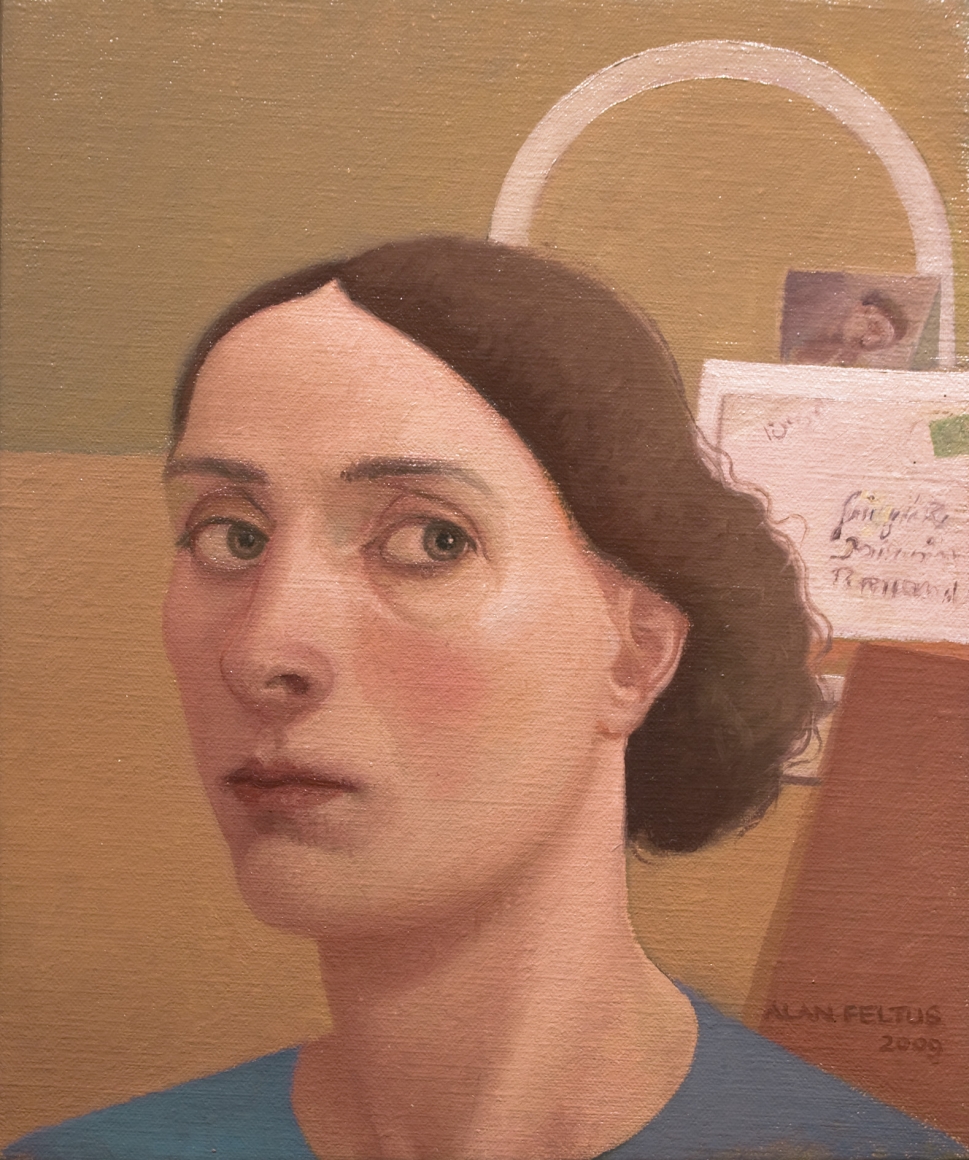 alan feltus, Alba, 2009, oil on canvas, 11 3/4 x 9 3/4 inches