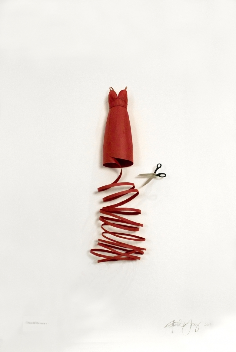 Cybèle Young, Are Those Mine? (SOLD), 2011, Japanese paper construction, 21 x 15 x 2 inches