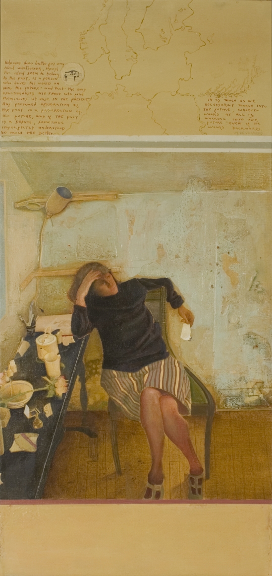 Jules Kirschenbaum, Cornelis, n.d., acrylic on canvas, 30 x 14 inches