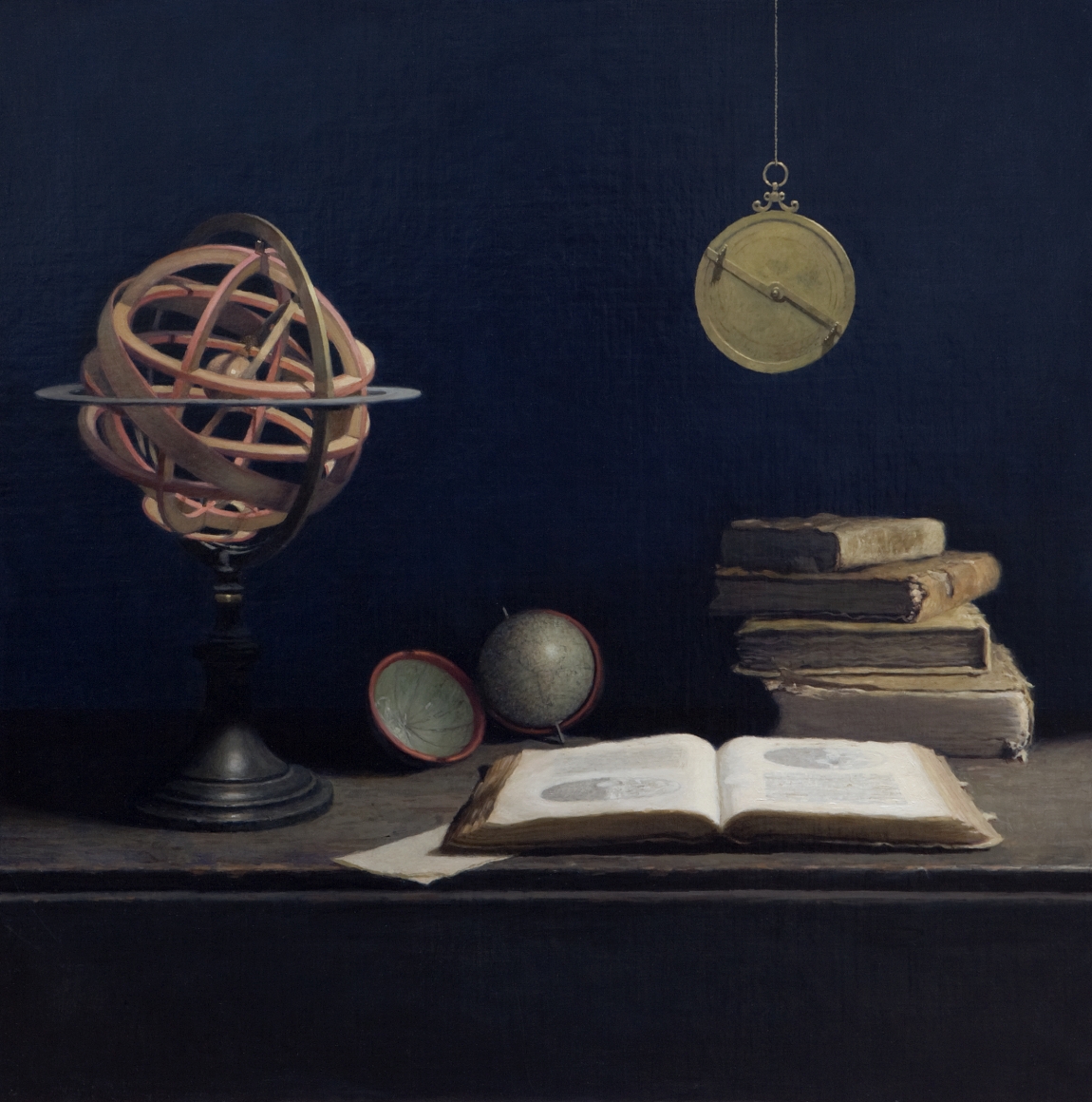 guillermo munoz vera, Sidereus Nucius, 2010, oil on canvas on panel, 35 3/8 x 35 3/8 inches
