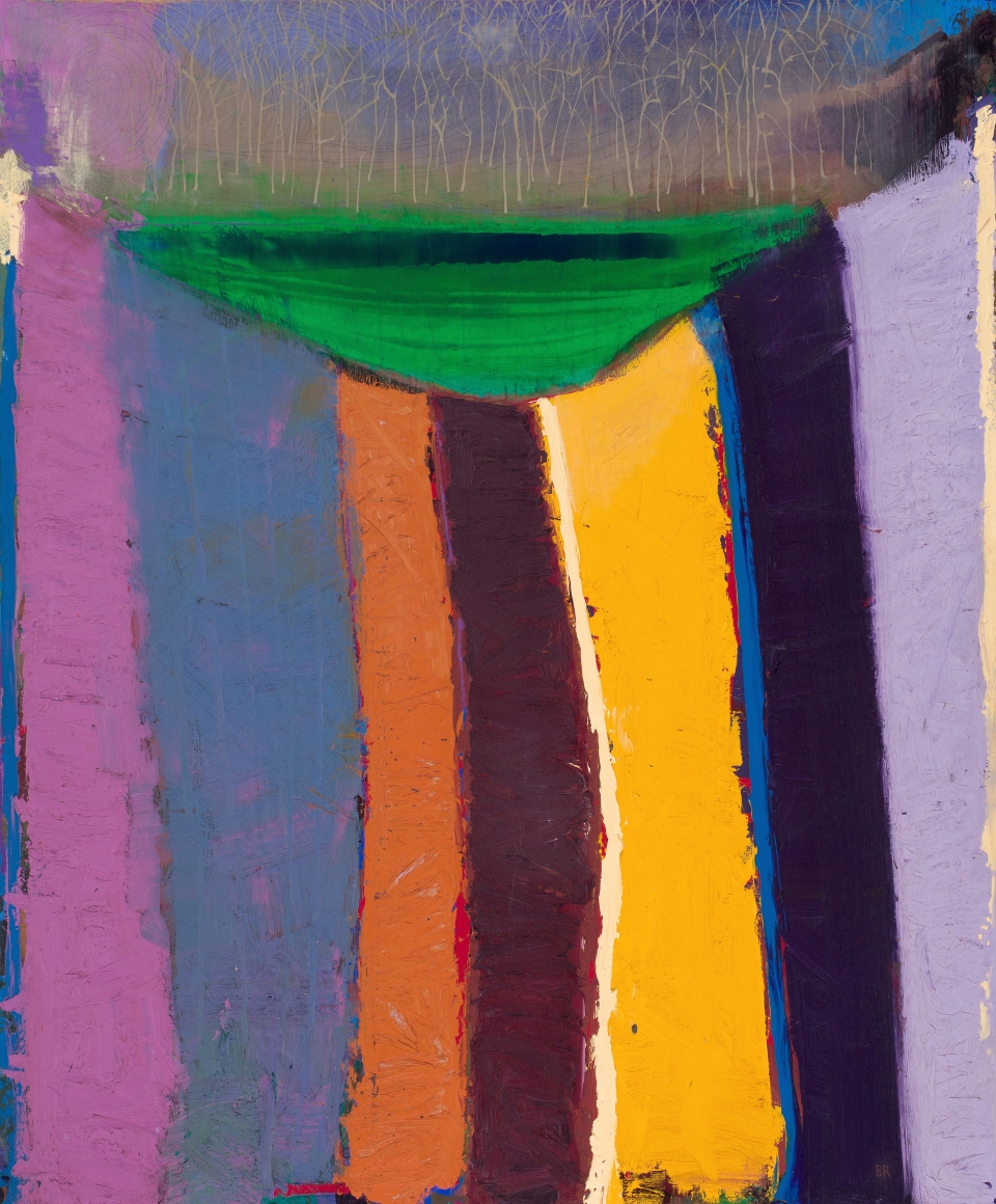 Brian Rutenberg, Pond Sheathed in Ice, 2019, oil on linen, 58 x 48 inches