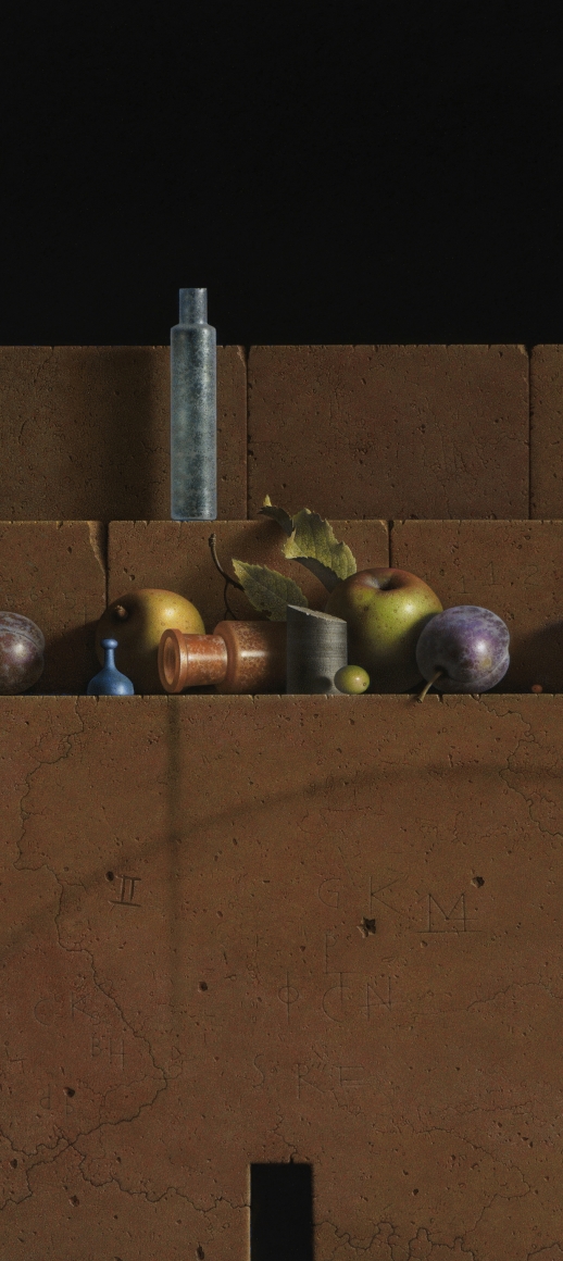 G. Daniel Massad Ephemera, 2014, pastel on paper, 22 ¼ X 10 inches