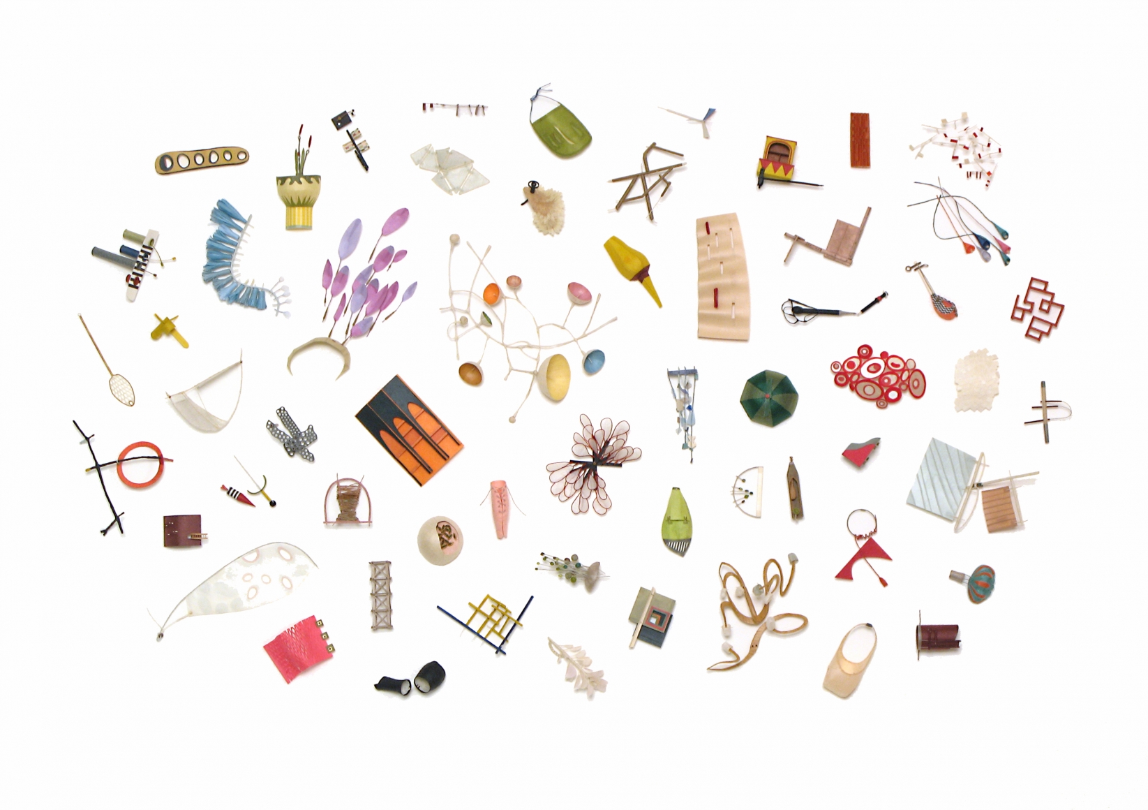 Cybèle Young, I Might Need That (SOLD), 2008, Japanese paper construction, 36 x 46 3/4 x 3 1/4 inches