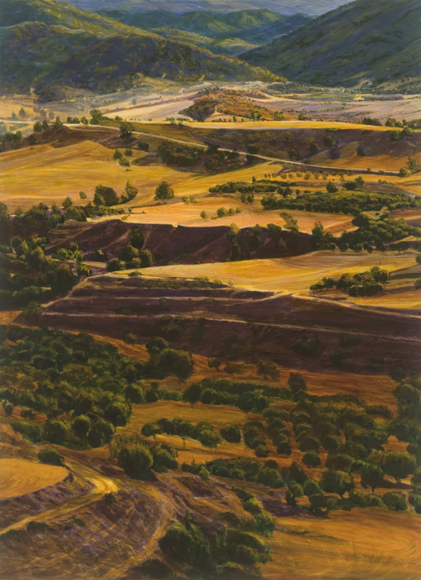 Peter Krausz, (No) Man's Land No. 4, 2008, secco on paper, 30 x 22 inches