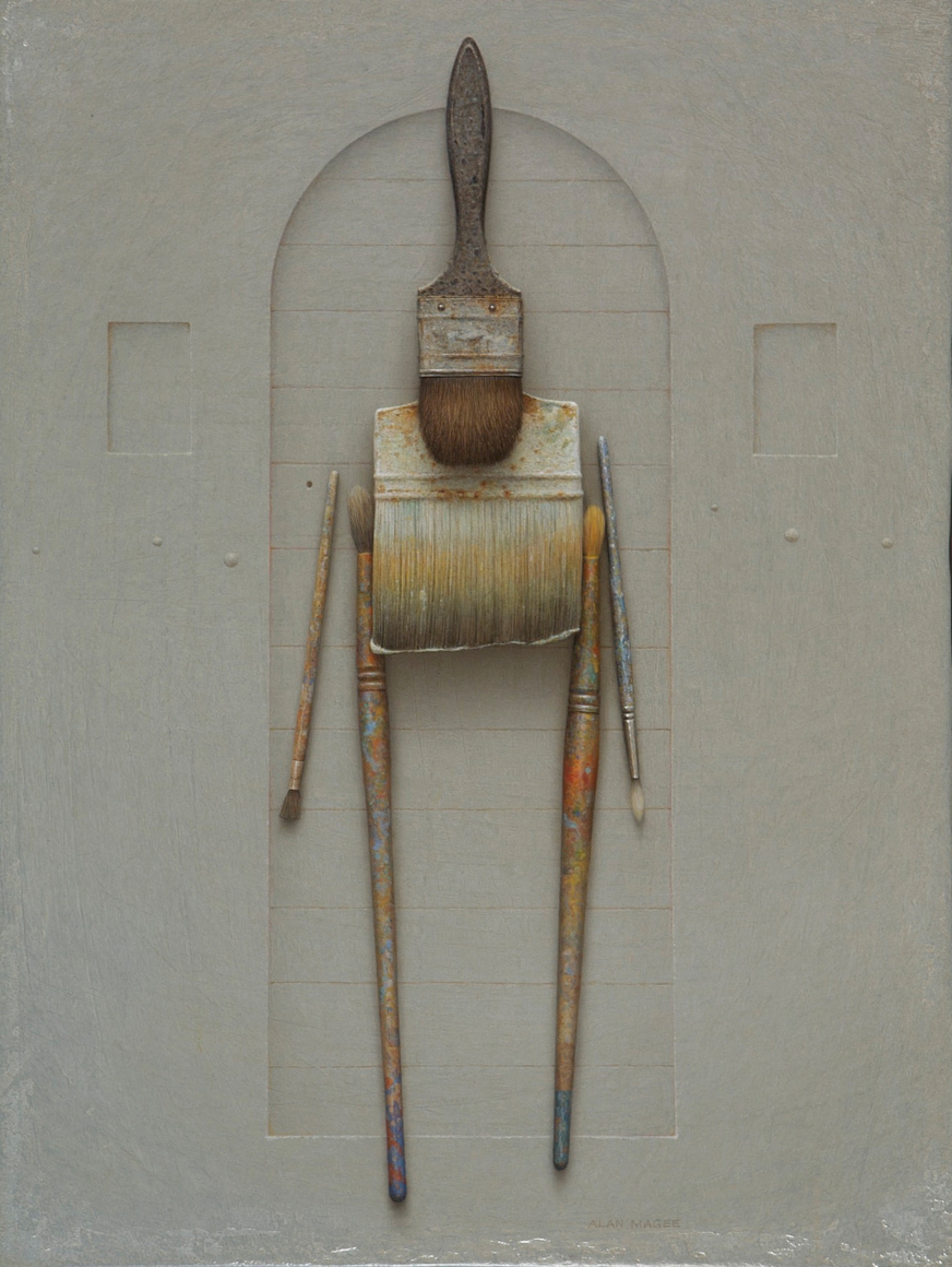 Alan Magee, Cicerone, 2010, acrylic and oil on Panel, 24 x 18 inches