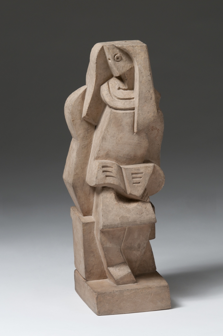 Jacques Lipchitz, Liseuse (Woman Reading), 1919, cast terracotta, 15 3/8 h x 5 7/8 w x 4 5/8 d inches, Edition 6/7