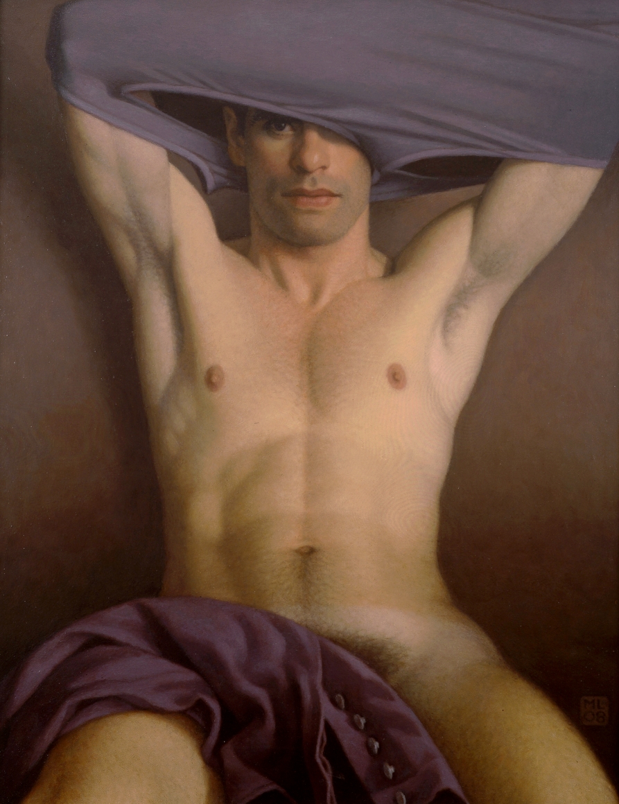 Michael Leonard, Torso (SOLD), 2008, alkyd-oil on masonite, 34 x 26 1/2 inches