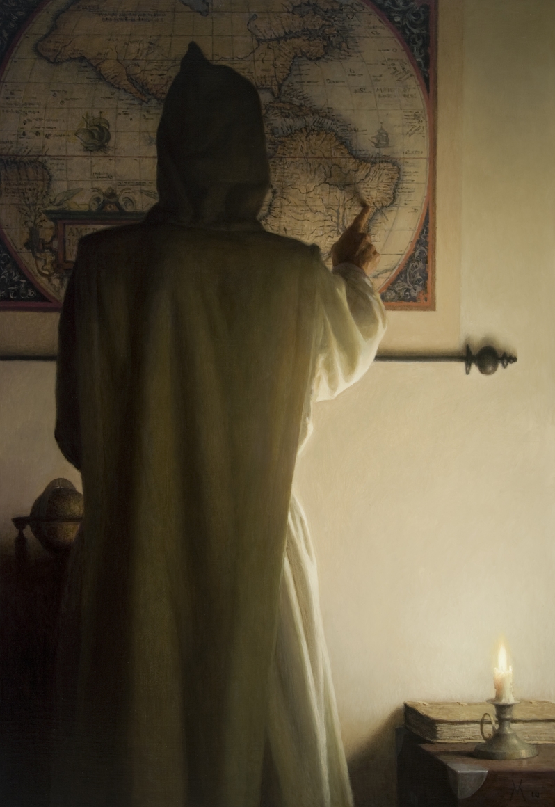 guillermo munoz vera, 1625, Annus Mirabilis (SOLD), 2010, oil on canvas on panel, 48 x 33 inches