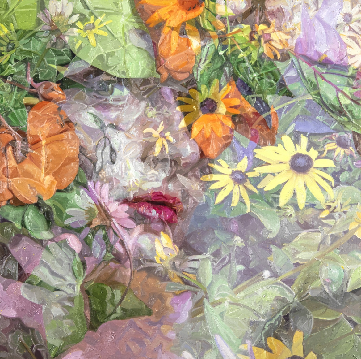 Alyssa Monks, Infinite, 2019, oil on linen, 40 x 40 inches