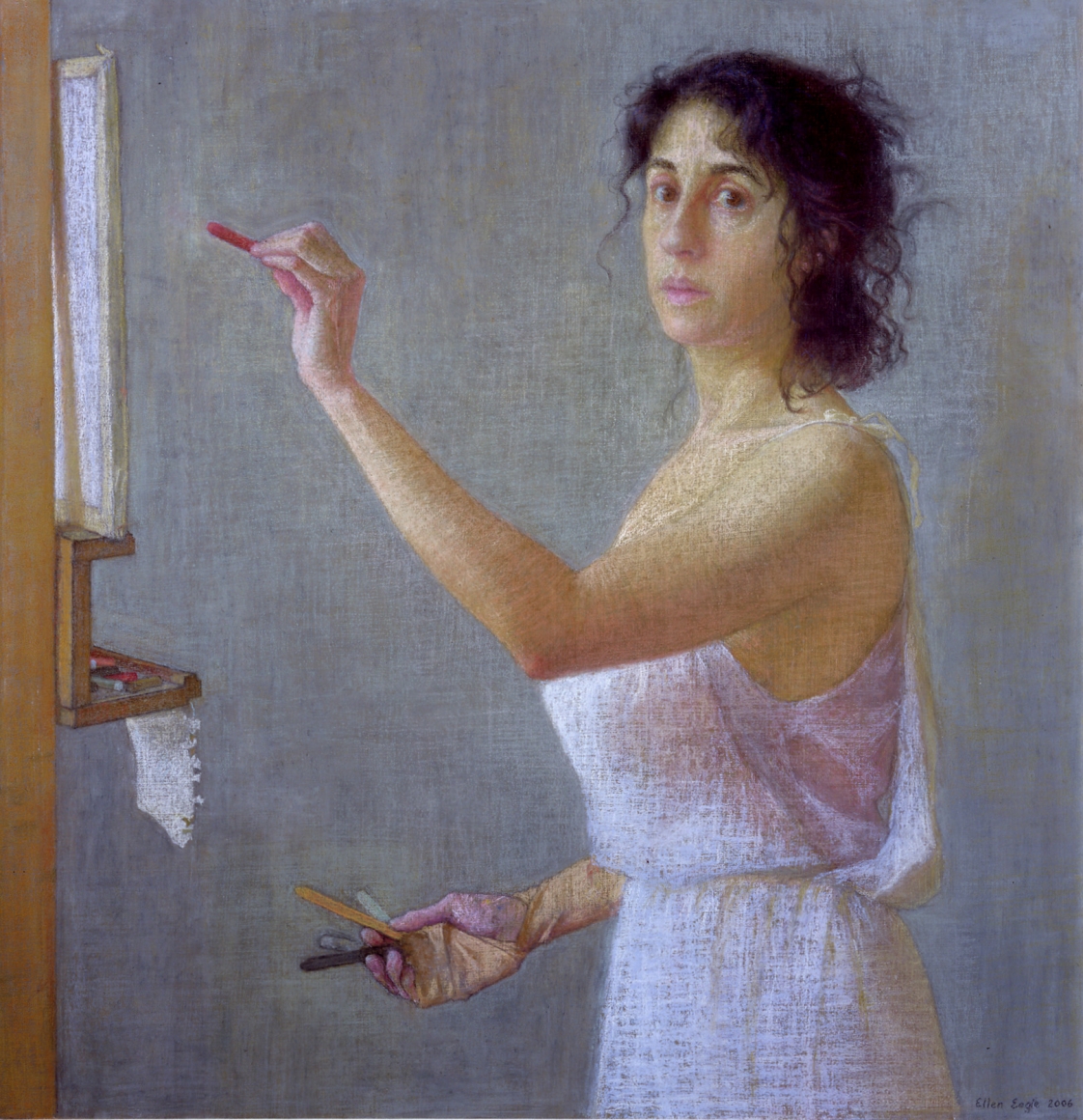 Ellen Eagle, Winter 2006, 2006, pastel on pumice board, 17 1/4 x 16 5/8 inches