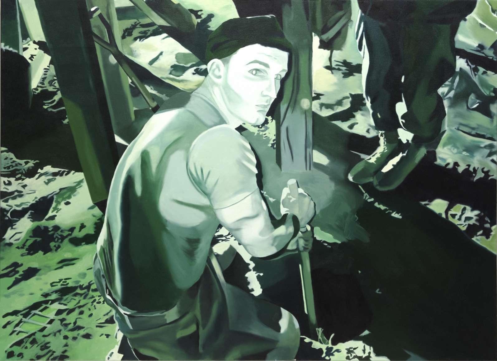 megan rye, I Will Follow You Into the Dark, 2006, oil on canvas, 42 x 58 inches