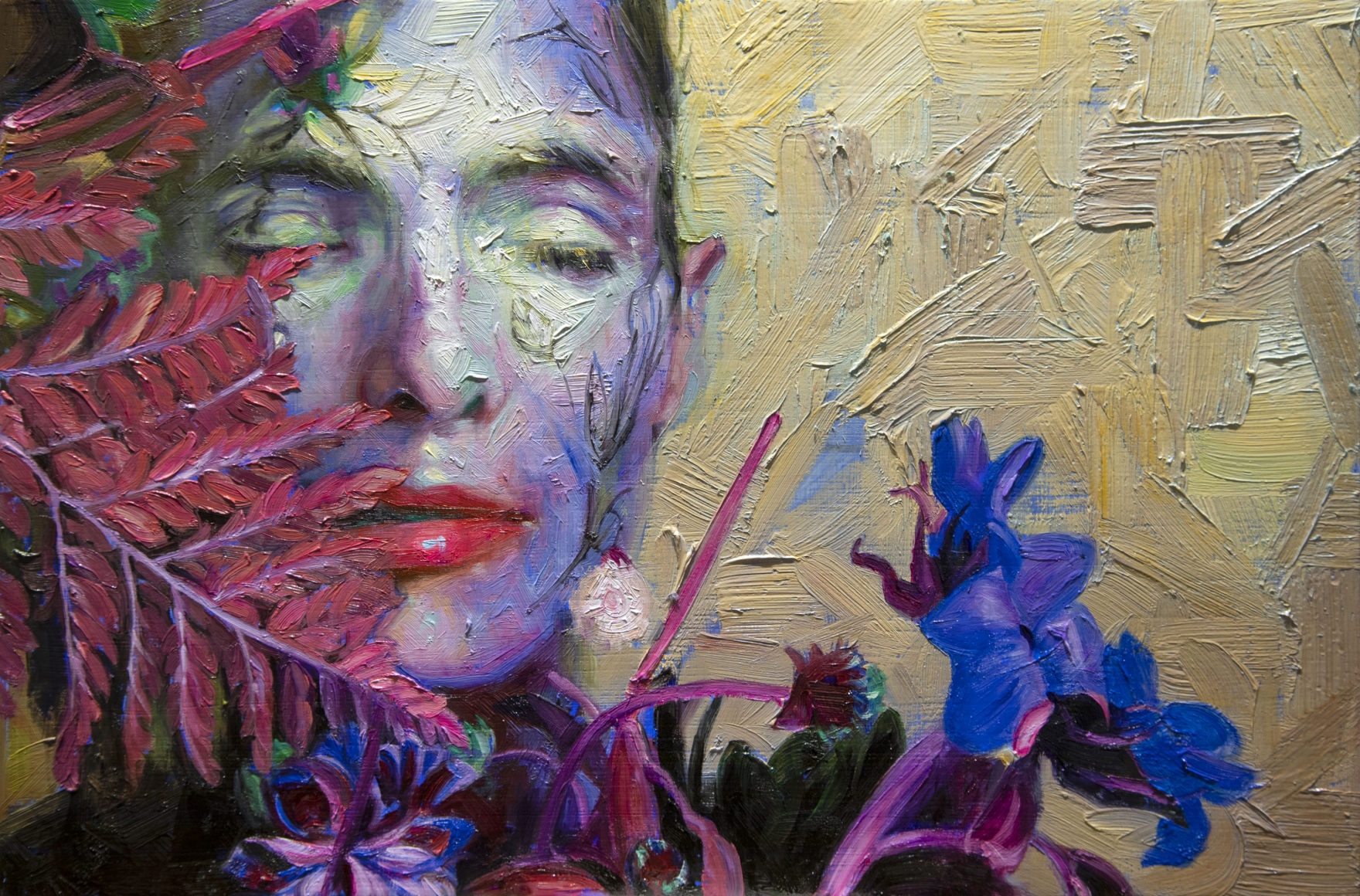 This Is Not Happening, 2020, oil on panel, 12 x 18 inches