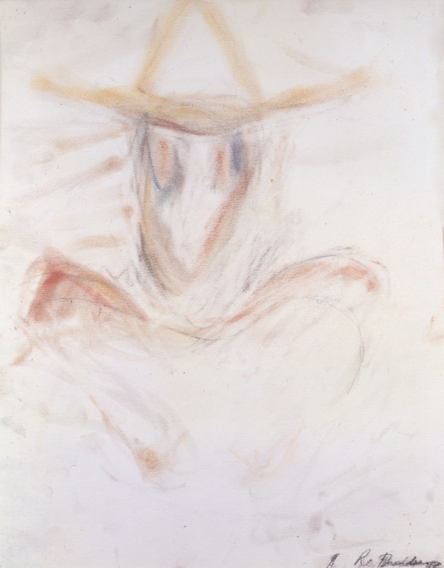 Susan Rothenberg, Self-Portrait, 1983, pastel on paper, 17 1/4 x 13 1/2 inches