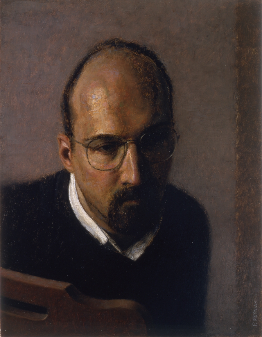 paul fenniak, Self-Portrait, 1997, oil on masonite, 11 1/2 x 8 7/8 inches