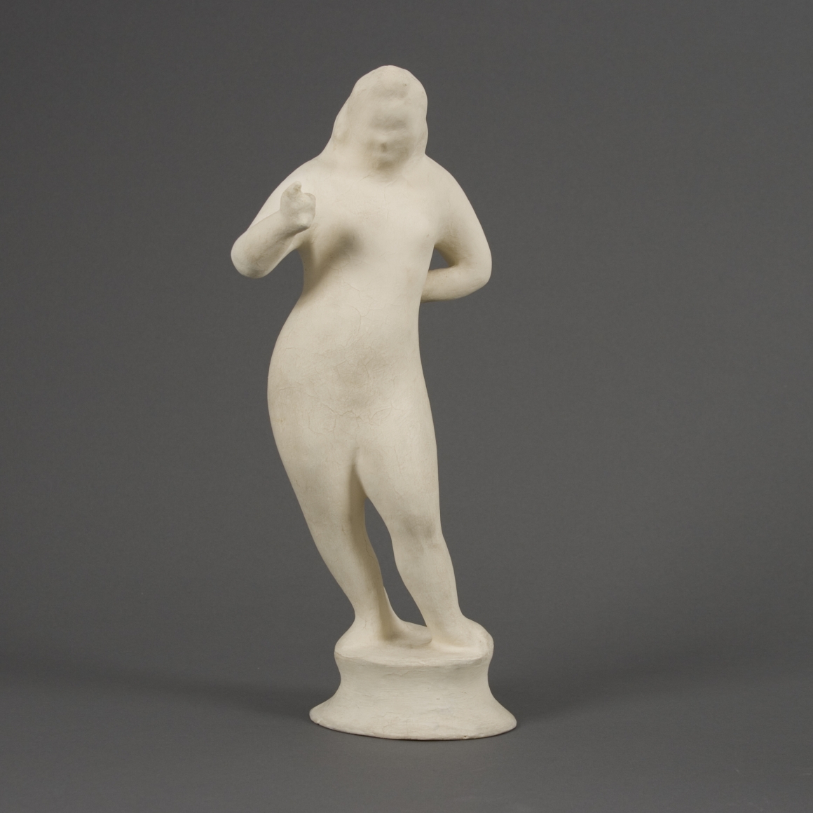 elie nadelman, Standing Woman, c. 1933, papier-mâché, Height: 12 1/4 inches