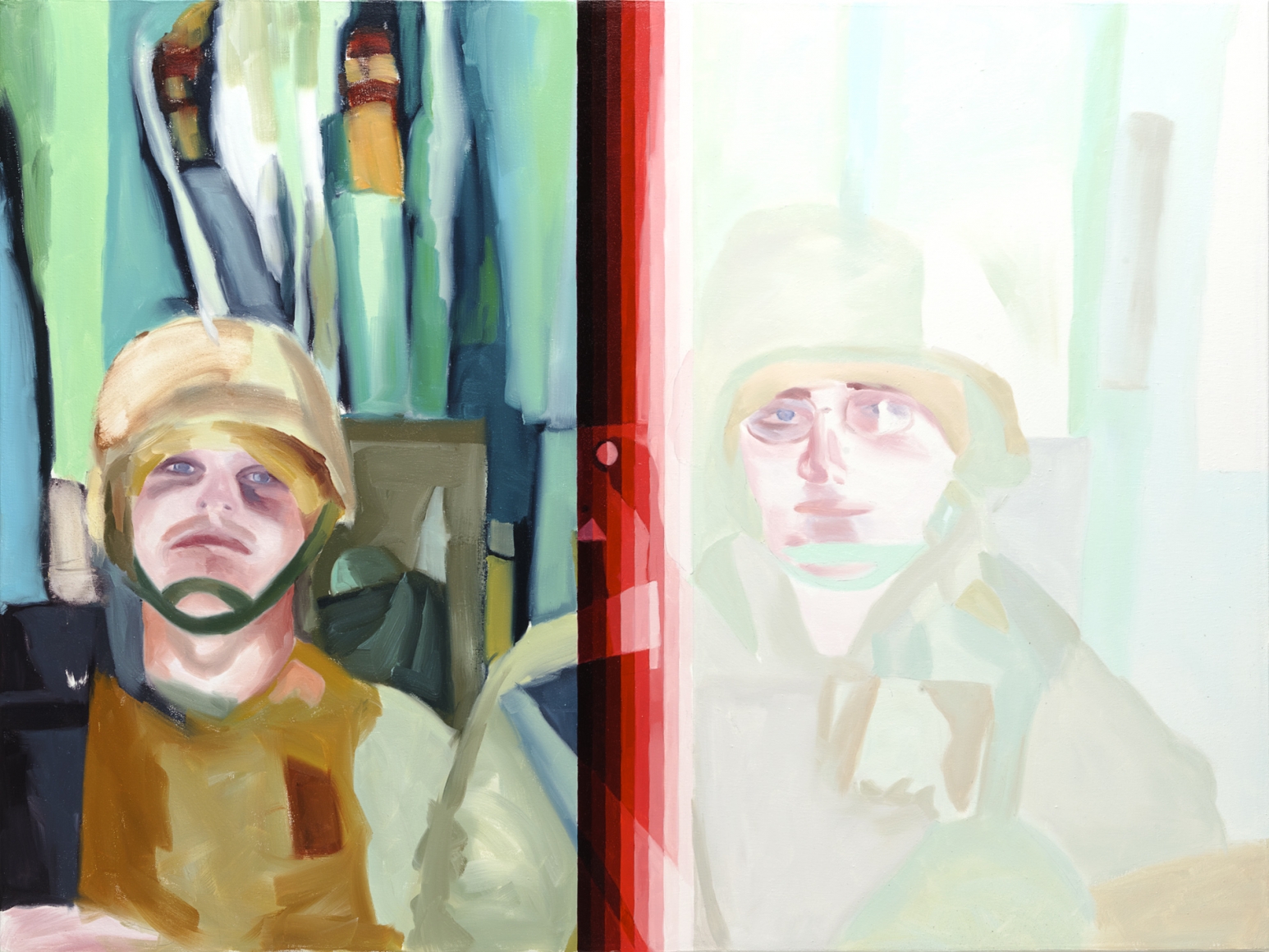 megan rye, Ghosts, 2011, oil on canvas, 33 x 44 inches