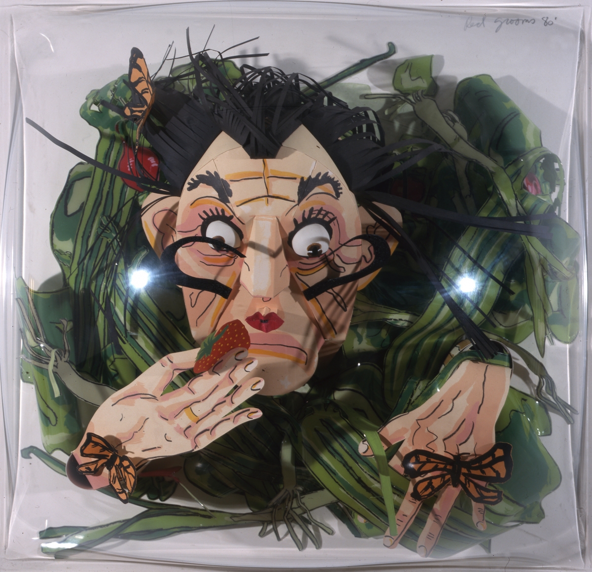 Red Grooms, Dali Salad, 1980, lithograph on paper; silkscreen on paper, 26 x 26 inches, Edition 14/55
