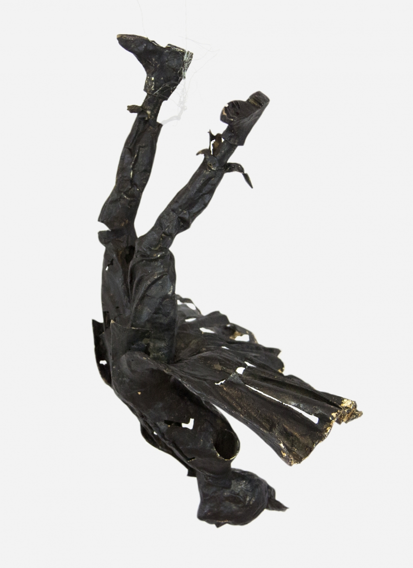 Lesley Dill, Thrill, 2009, unique cast bronze, 17 x 15 x 11 inches