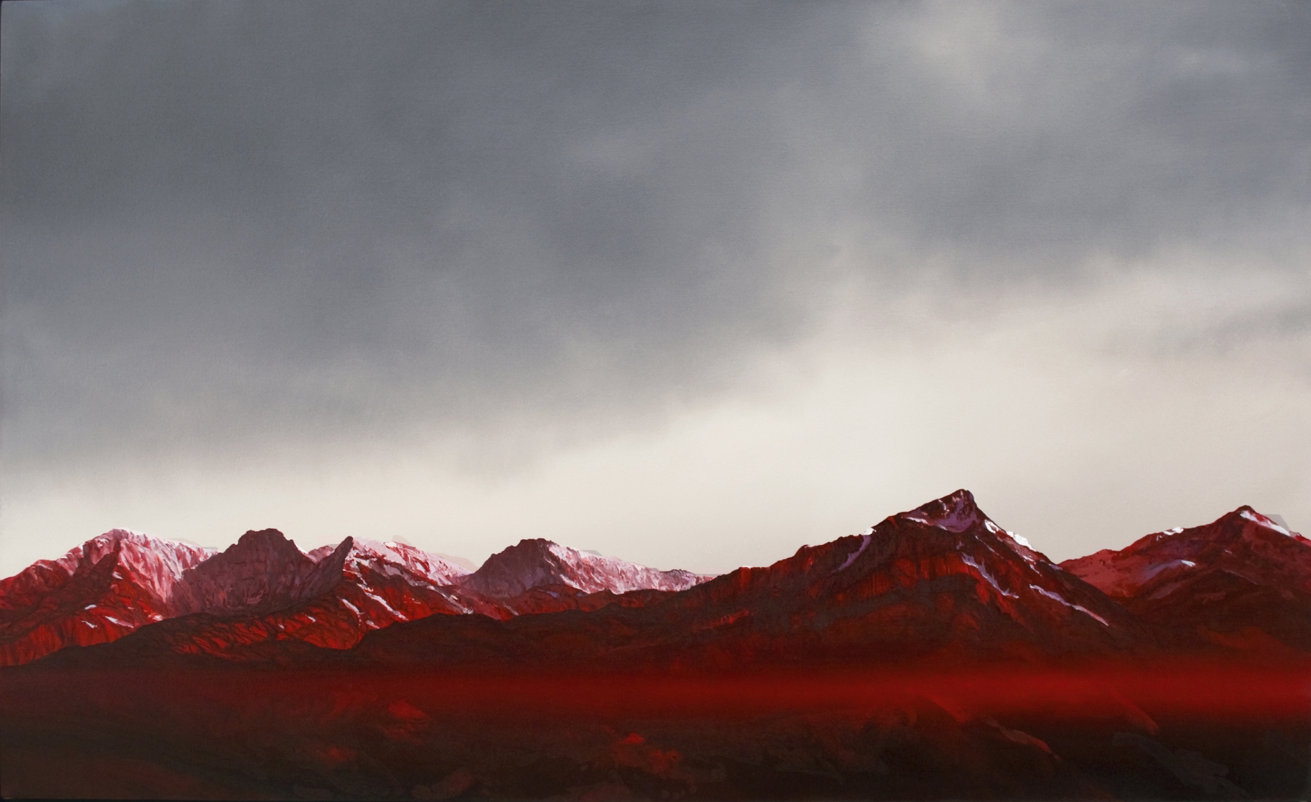 tula telfair, Afterimage, 2012, oil on canvas, 38 x 62 inches