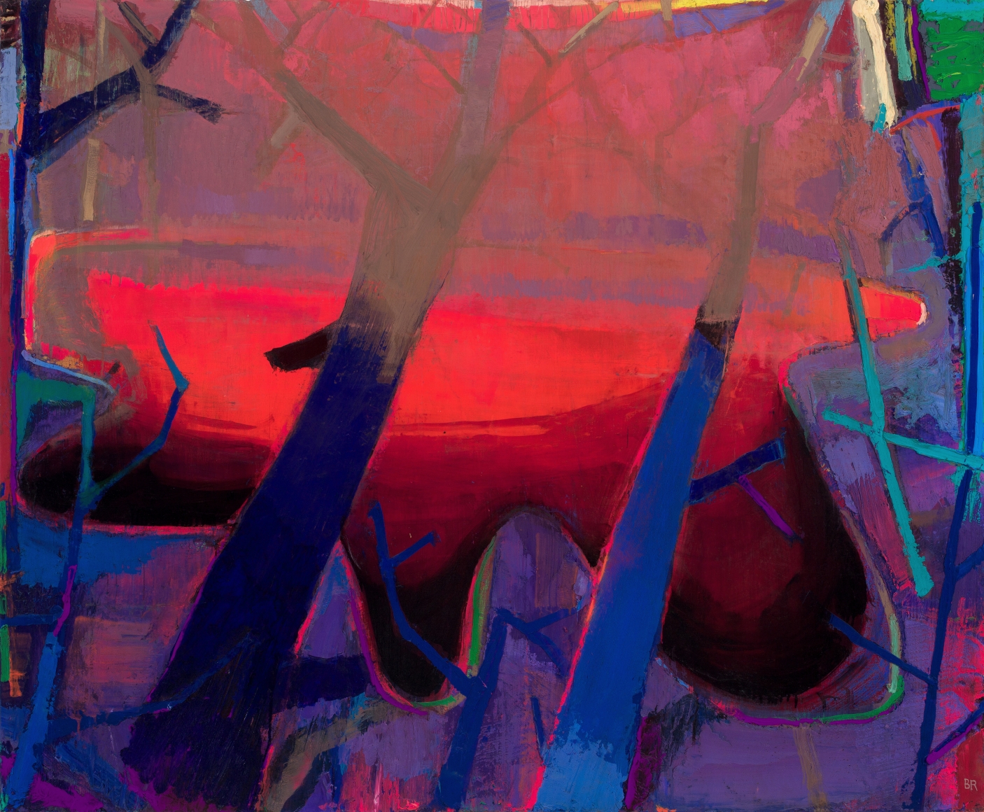 Brian Rutenberg, My Blanket of Shadows, 2019, oil on linen, 48 x 58 inches