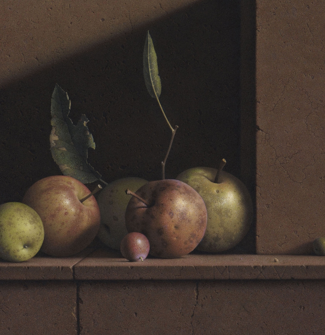 G. Daniel Massad, Late Harvest, 2015, pastel on paper, 8 ½ X 8 inches