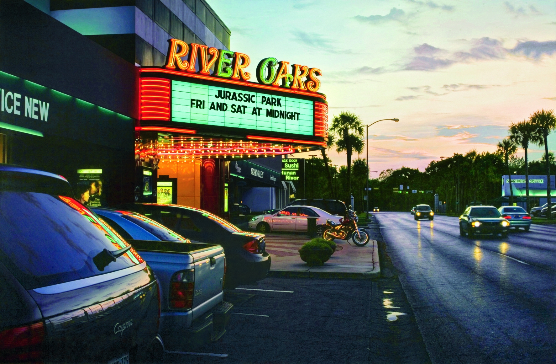 davis cone, River Oaks (SOLD), 2008, acrylic on canvas mounted on panel, 40 x 60 inches