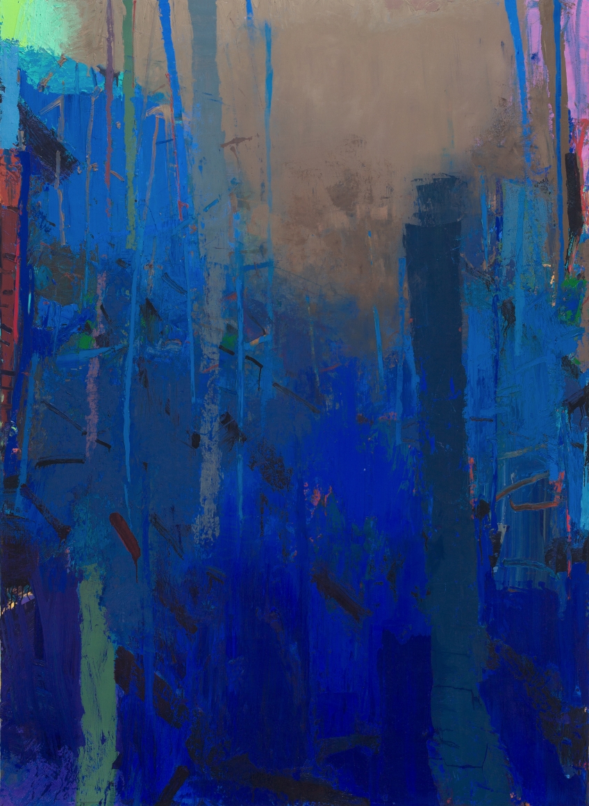 Brian Rutenberg, Hudson, 2017, oil on linen, 82 x 60 inches