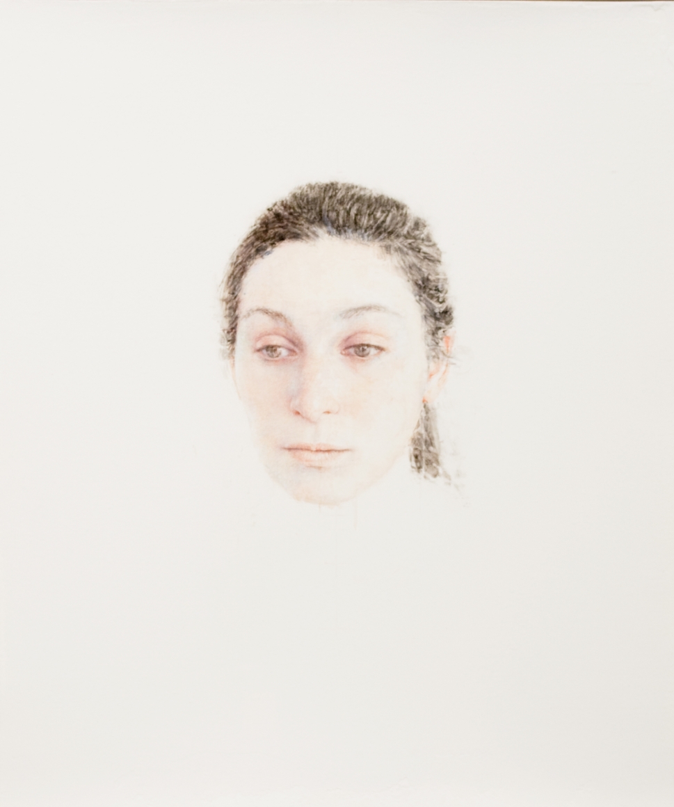 Robert Bauer, Isabel, 2014, tempera on gessoed paper, 12 x 10 inches
