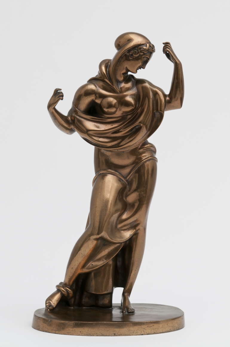 Elie Nadelman, Femme Drapée, 1912, cast c. 1925, polished bronze, 22 1/4 h x 11 1/2 w x 8 d inches