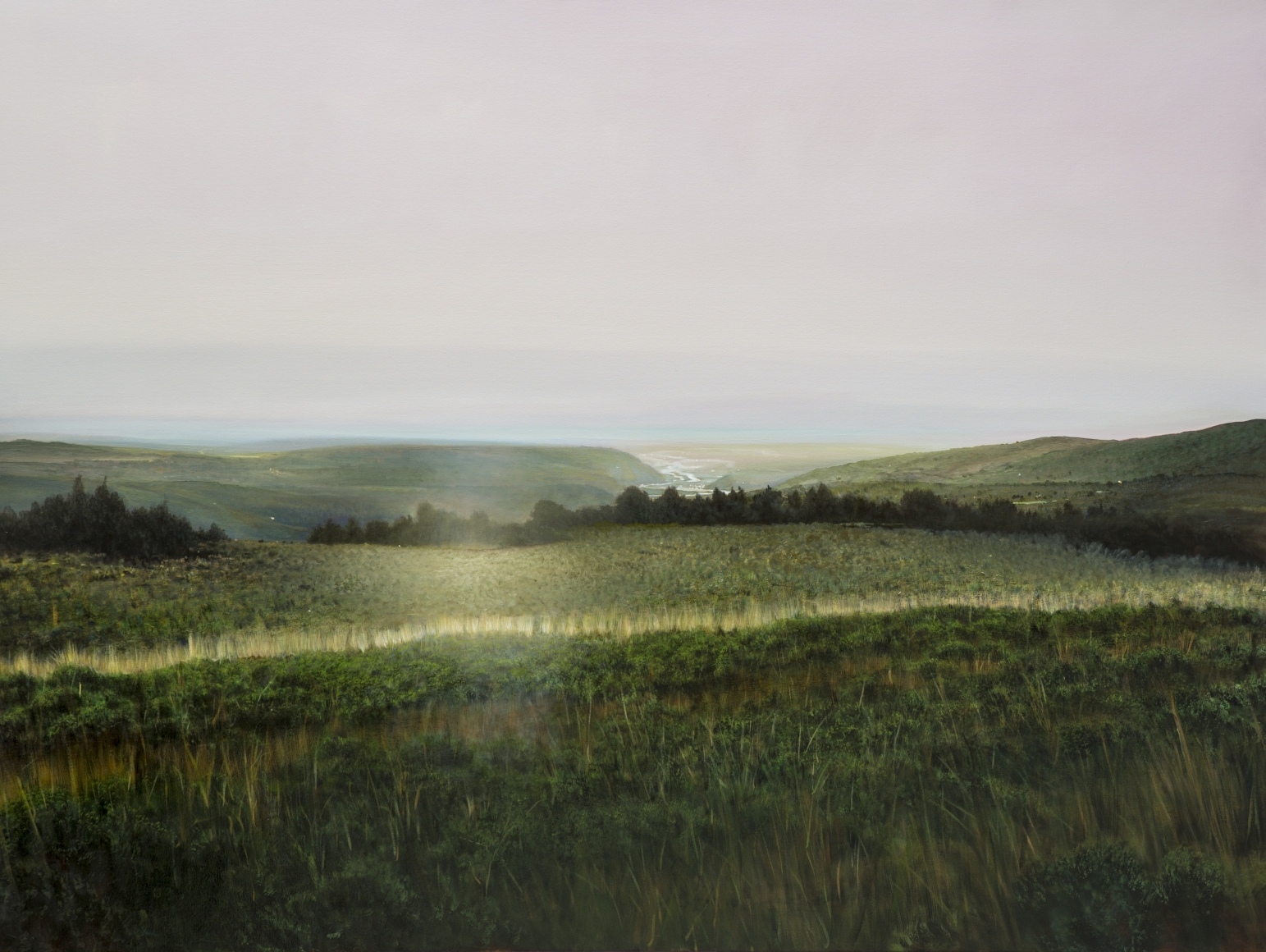 tula telfair, Examining and Inventing Narratives, 2015, oil on canvas, 65 x 86 inches