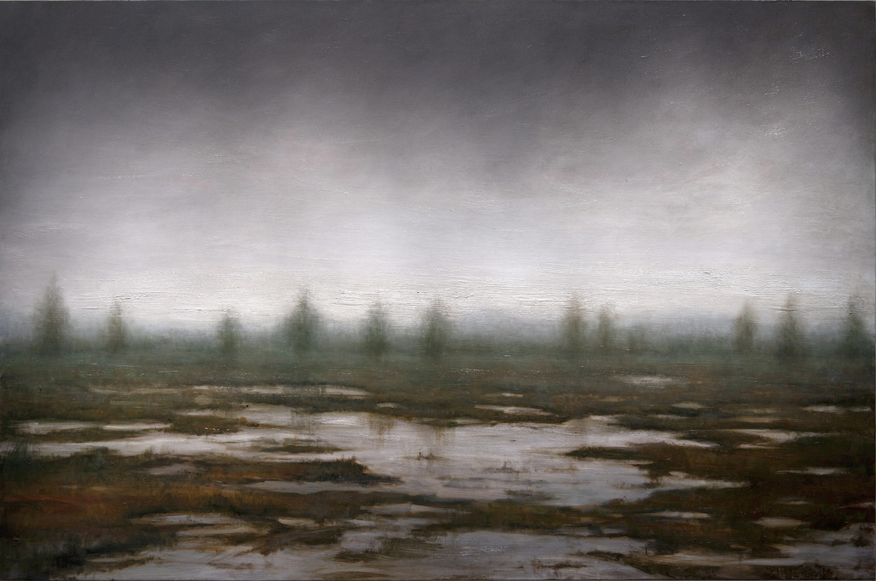alyssa monks, Africa, 2015, oil on linen, 54 x 82 inches