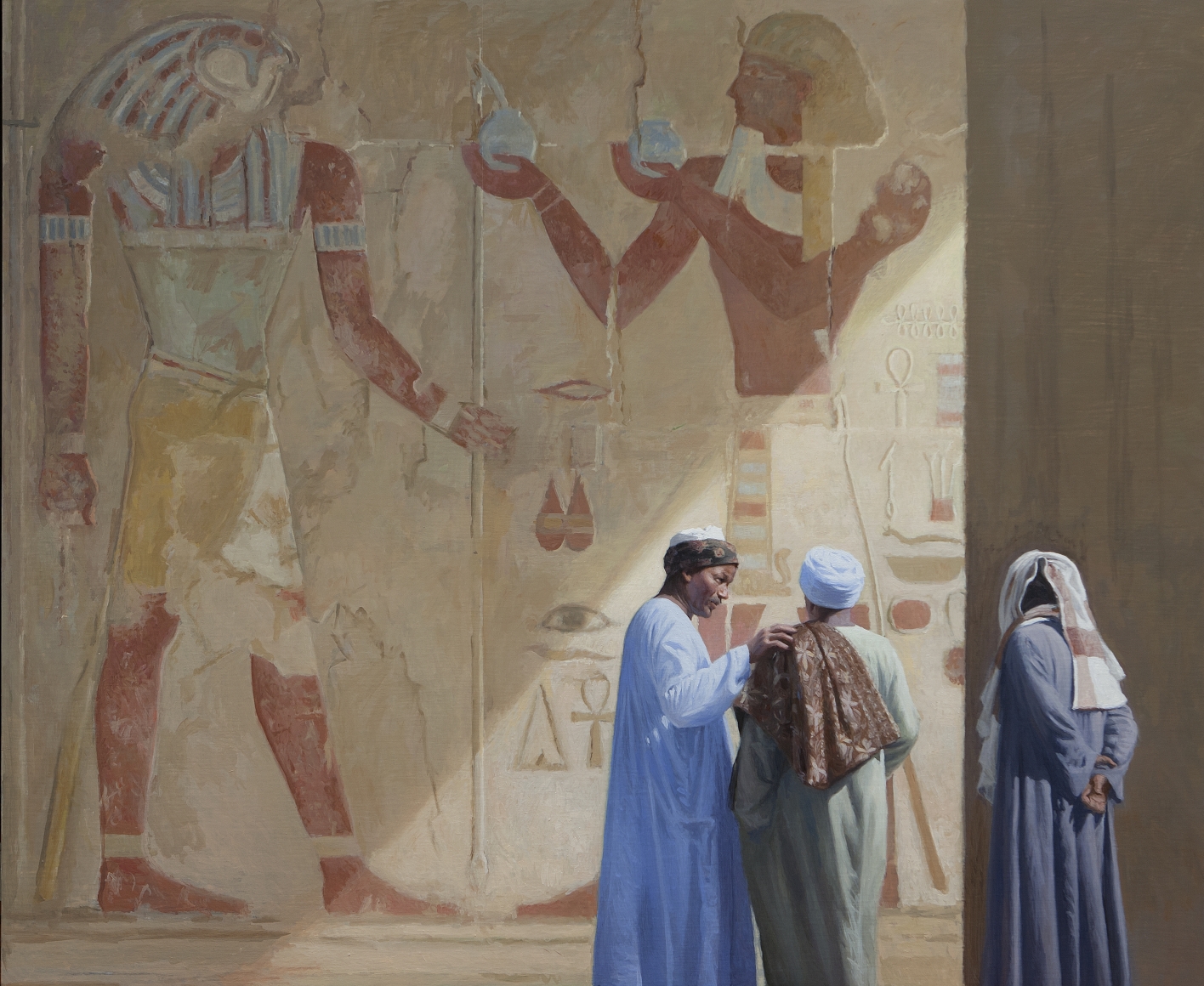 Guillermo Muñoz Vera, Temple of Millions of Years (SOLD), 2012, oil on canvas mounted on panel, 72 x 78 3/4 inches