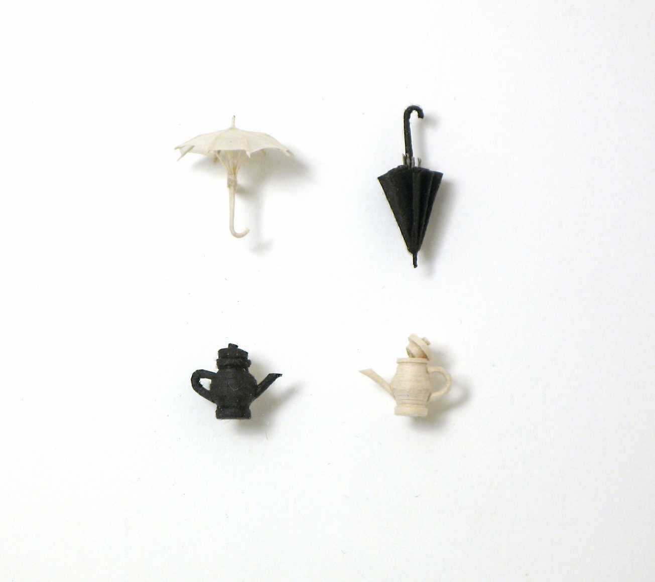 Cybèle Young, What I Said and What I Meant, 2008, Japanese paper construction, 12 x 10 7/8 x 1 3/8 inches