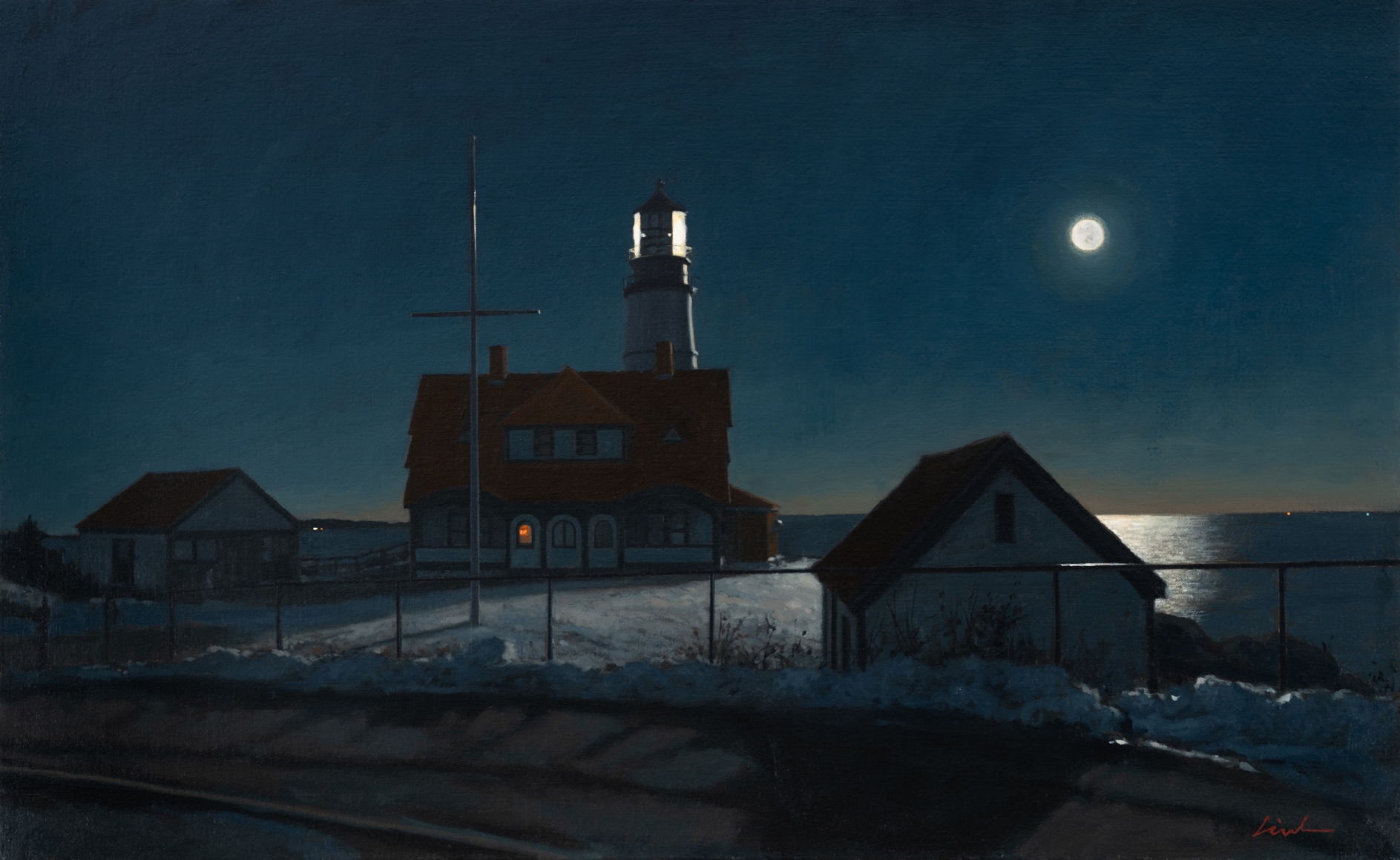 Keeper, 2019, oil on canvas, 16 x 26 inches